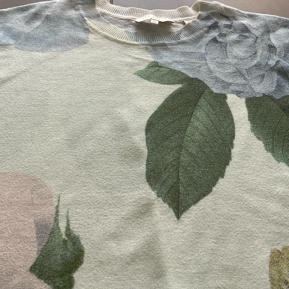 Ted Baker Blue and Green floral insect pullover sweater - Picture 9 of 16